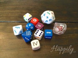 Educational Dice Bag Review | Ordinary Happily Ever After #homeschool #joyceherzog #games